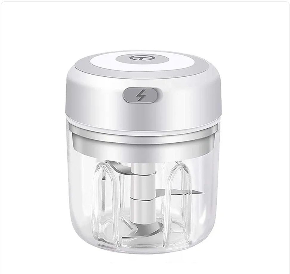 Mini Electric Garlic Chopper – One-Button Rechargeable Food Mincer for Garlic, Ginger & Vegetables