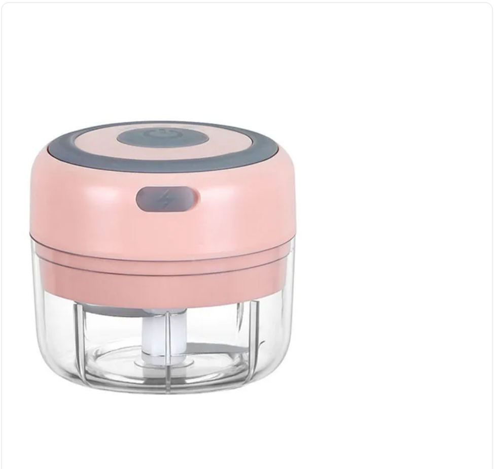 Mini Electric Garlic Chopper – One-Button Rechargeable Food Mincer for Garlic, Ginger & Vegetables