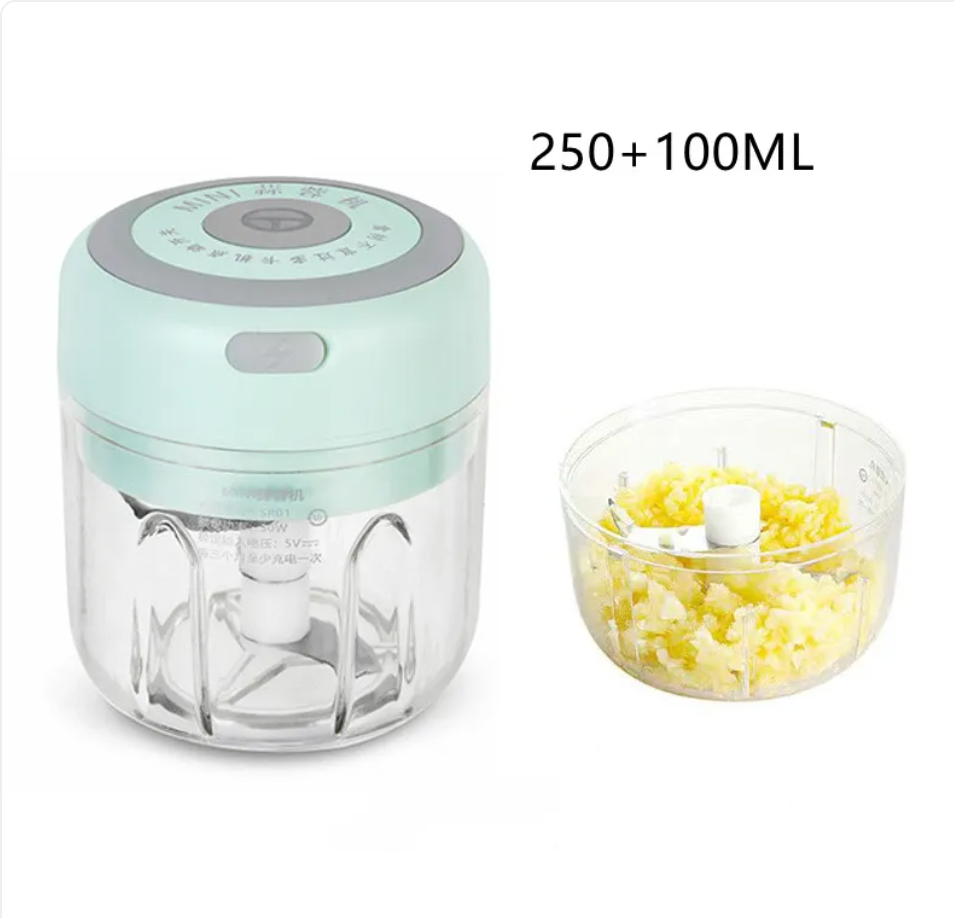Mini Electric Garlic Chopper – One-Button Rechargeable Food Mincer for Garlic, Ginger & Vegetables