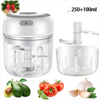 Mini Electric Garlic Chopper – One-Button Rechargeable Food Mincer for Garlic, Ginger & Vegetables