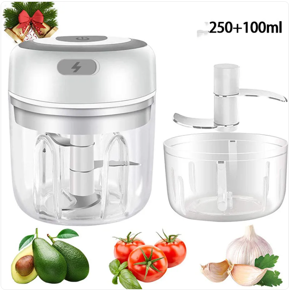 Mini Electric Garlic Chopper – One-Button Rechargeable Food Mincer for Garlic, Ginger & Vegetables