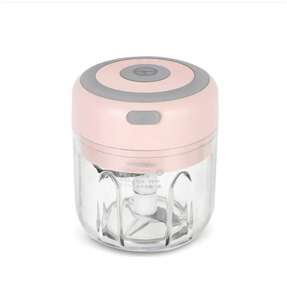 Mini Electric Garlic Chopper – One-Button Rechargeable Food Mincer for Garlic, Ginger & Vegetables